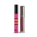 Kit Máscara de Cílios Divina Preté Volume Alonga Curva e Define + Batom Líquido Supermate Cappuccinoli