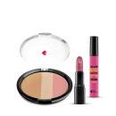 Kit Pó Multiefeitos + Máscara de Cílios Divina Preté Volume Alonga Curva e Define + Batom Mate Veludo Amorando