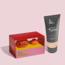 Kit com duas esponjas e base líquida.