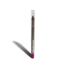 Lápis labial da marca Quem Disse, Berenice? em embalagem cilíndrica com tampa transparente, na cor rosa escuro com detalhes em cinza.