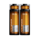 Kit com shampoo e condicionador Nutri Infusion, da marca Truss.