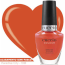 Esmalte Cremoso Cuccio Brasil Colour Semi-Fosco Laranja Paradise City 1318 13ml.