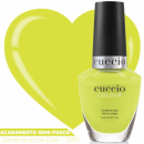 Esmalte Cremoso Cuccio Brasil Colour Semi-Fosco Amarelo/Verde Dancing in The Dark 1320 13ml.