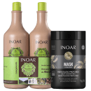 Kit Inoar Macadâmia Oil Premium Mask (3 Produtos)