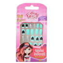 Kiss New York Pink Infantil Pop Princess Coração - Unhas Postiças