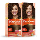 Kit DutyColor 4.0 Castanho Médio Duo - Coloração Permanente (2 Unidades)