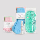 Kit Meias e Luvas Hidratantes, Máscara Térmica e Spray Relaxante (4 produtos)