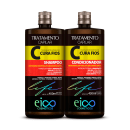 Kit Eico Life Cura Fios - Shampoo 450ml + Condicionador 450ml