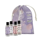 Kit Love, Beauty and Planet - Shampoo + Condicionador 100ml Curls Intensify + Shampoo + Condicionador 100ml Smooth and Serene + Saco de pano