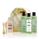 Kit Love, Beauty and Planet - Shampoo + Condicionadorl + Sabonete Energizing Detox + Saco de pano + Talheres de Bambu