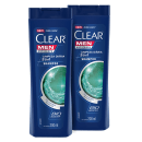 Kit 2 Shampoo Anticaspa Clear Limpeza Diária 2 em 1 200ml