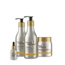 Kit Completo de Cuidado Força Vitamina Cabelos Cacheados com Vitamina E