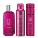 Combo Egeo Dolce: Desodorante Colônia 90ml + Body Spray 100ml + Desodorante Antitranspirante 75g