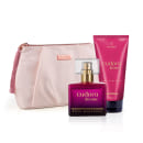 Kit Kiss Me Rosa Marcante Colônia Desodorante + Hidratante Desodorante + Clutch