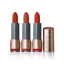 Kit 3 Batons Soul Kiss Me Efeito Matte Vermelho Cetim + Magma Obsessão + Marrom Potência