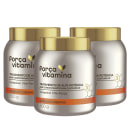 3 Máscaras de Alta Potência para Customizar Força Vitamina Cabelos Crespos
