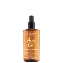 Frasco 60ml spray na cor âmbar com descrições em letras brancas.