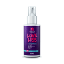 Leave-in da marca TreeLiss Profissional. Frasco contendo 60ml. Rótulo roxo com o nome do produto "Love Liss" em letras vermelhas, descrito como "Liquid Keratin" (Queratina Líquida) e "Fluido Termoativo Liso" (Fluido Termoativo Liso).
