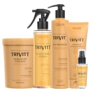 Conjunto de produtos para cabelos da linha Trivitt da marca Itallian Hairtech.