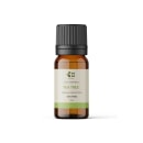 Frasco de óleo essencial de Tea Tree da Yayá Natural, com 10ml de volume, embalagem de vidro âmbar e tampa preta com ranhuras, rótulo branco com informações sobre o produto.