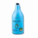 Frasco de shampoo da linha Glow Hair Professional da marca Adlux Cosméticos. O frasco possui um formato cilíndrico e uma tampa preta na parte superior.