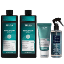 Kit TRUSS Equilibrium Scalp + Frizz Zero, 4 produtos.