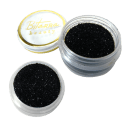 A imagem mostra o produto Sombra Asa de Borboleta Bitarra Beauty na cor GL 21, preto brilhante em glitter