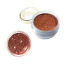 A imagem mostra o produto Sombra Asa de Borboleta Bitarra Beauty na cor Tropic Glow, um tom de cobre em glitter