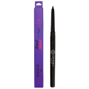 Lápis delineador preto da marca Bitarra Beauty, em embalagem roxa com detalhes em rosa, contendo o nome do produto "Black Matte" impresso.