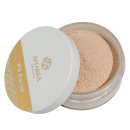 Pó facial compacto em embalagem branca com rótulo dourado da marca Bitarra Beauty. O produto apresenta uma textura fina e uniforme em tons de bege claro.