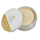 Pó facial em embalagem branca com logotipo dourado da marca Bitarra Beauty. O produto é apresentado em um recipiente transparente com tampa, contendo um pó de textura fina e uniforme.