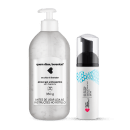 Kit Cuidados: Álcool Gel + Espuma de Limpeza Facial Tchau Poluição