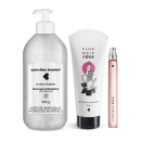 Kit Cuidados: Álcool Gel + Loção Hidratante Desodorante Corporal 200ml + Desodorante Colônia 10ml Flor mais Rosa