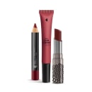 Kit Batom: Color Comfort Roselê + Volumão Vinholê + Lápis Marronliz