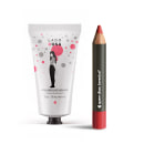 Kit Creme Hidratante Mãos Lado Rosa + Lápis Batom Mate Vermeliz