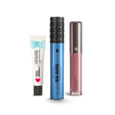 Kit Máscara Big Bang Resistente à Água + Tchau Pelinhas + Batom Líquido Supermate Nudelili