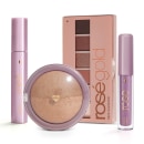 Kit Glossy Brilho Próprio Rosé Gold: Paleta Rosé Gold + Gloss + Máscara + Blush Bronze