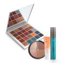 Combo Paleta de Sombras + Máscara de Cílios Escândalo Alongamento + Gloss Labial Avelã Aveludado + Pó Multiefeitos Bronze