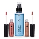 Combo QDB Beats: Batom Líquido Caramelo Energia + Batom Líquido Rose Vibração + Bruma Fixadora