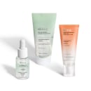 Combo Skincare Skin.q: Sérum Triplo Combate + Gel de Limpeza + Creme Facial Dia Antioxidante FPS 50