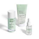 Combo Skincare Skin.q: Sérum Triplo Combate + Solução Renovadora Duplo Combate + Gel de Limpeza