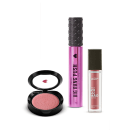 Combo Make dos Sonhos: Máscara de Cílios Big Bang Push + Blush Compacto Rosita + Batom Líquido Volumão Roseli