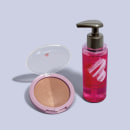Combo Make Rose e Skincare: Blush Iluminador Bronze 6,5g + Espuma de Limpeza Nutritiva 150ml