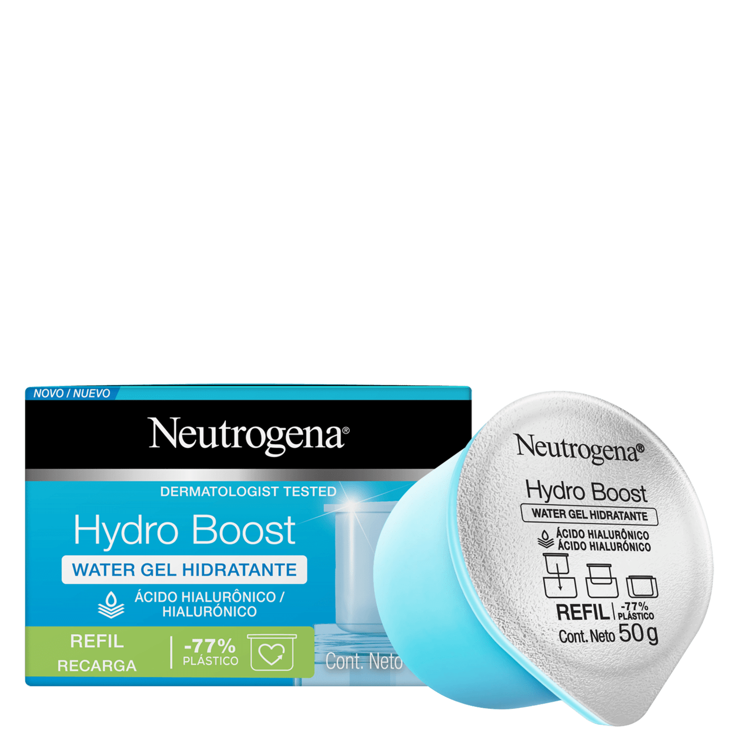 Neutrogena Hydro Boost Water Gel Refil - Hidratante Facial 50g Neutrogena Hydro Boost Water Gel Refil - Hidratante Facial 50g