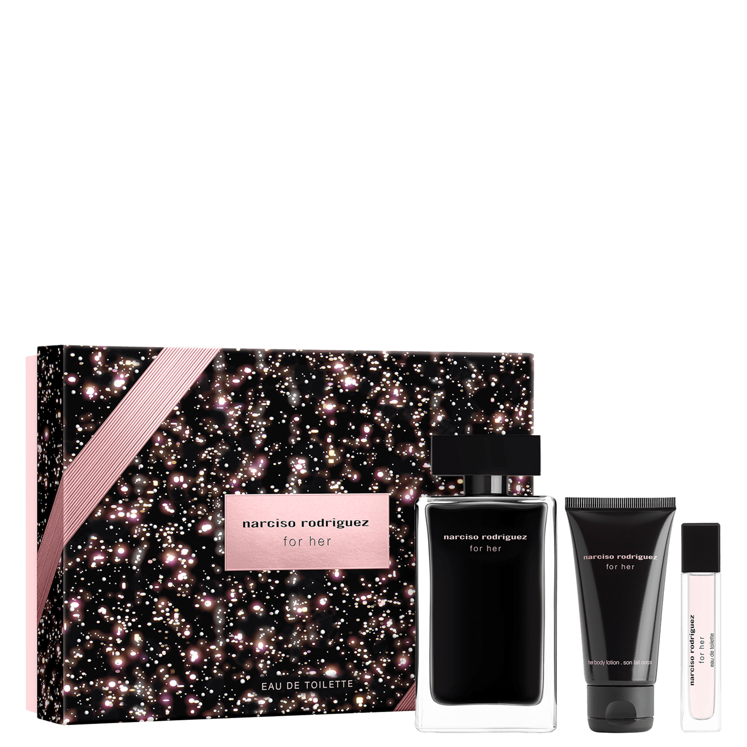 Conjunto For Her Narciso Rodriguez Feminino - Perfume Eau de Toilette 100ml + Body Lotion ... Conjunto For Her Narciso Rodriguez Feminino - Perfume Eau de Toilette 100ml + Body Lotion ...