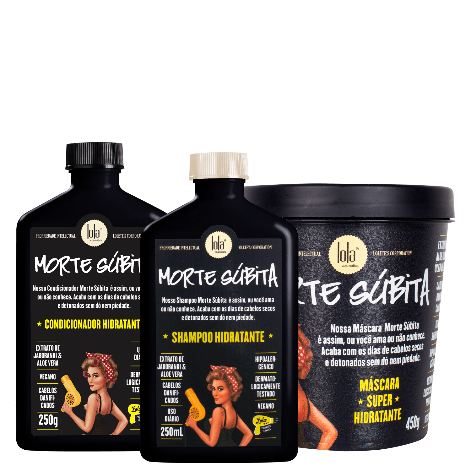 Kit Lola Cosmetics Morte Súbita (3 Produtos) Kit Lola Cosmetics Morte Súbita (3 Produtos)