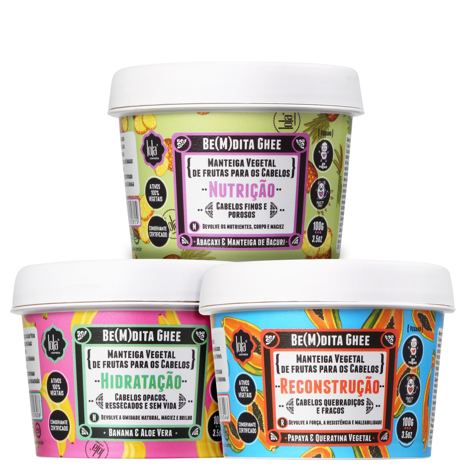 Kit Lola From Rio Cronograma Capilar Be(M)dita Ghee (3 Produtos) Kit Lola From Rio Cronograma Capilar Be(M)dita Ghee (3 Produtos)