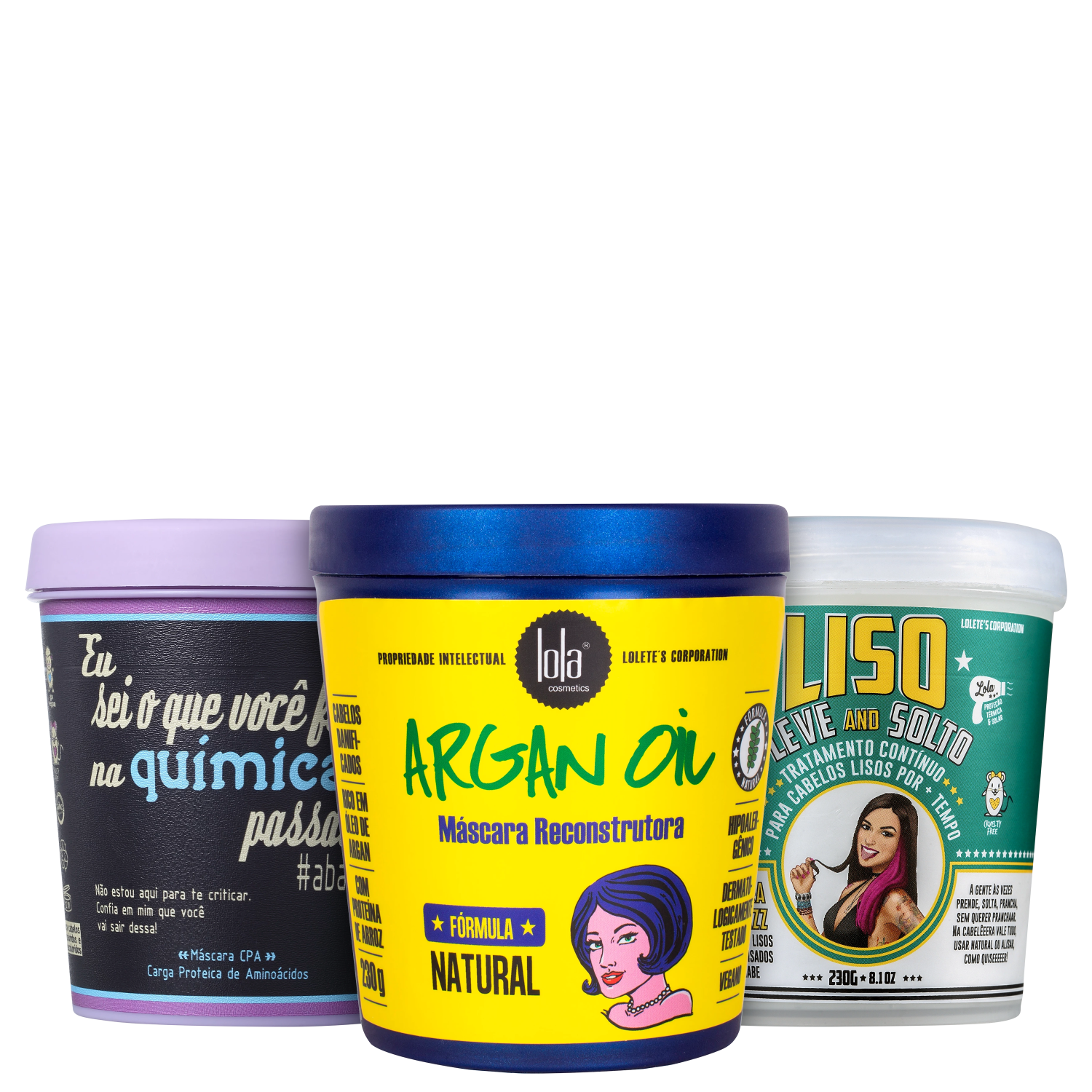 Kit Lola Cosmetics Cronograma Capilar Cabelão (3 Produtos) Kit Lola Cosmetics Cronograma Capilar Cabelão (3 Produtos)