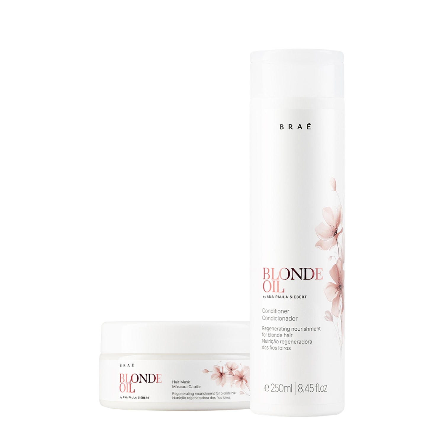 Braé Blonde Oil by Ana Paula Siebert Máscara Condicionador (2 produtos) Braé Blonde Oil by Ana Paula Siebert Máscara Condicionador (2 produtos)