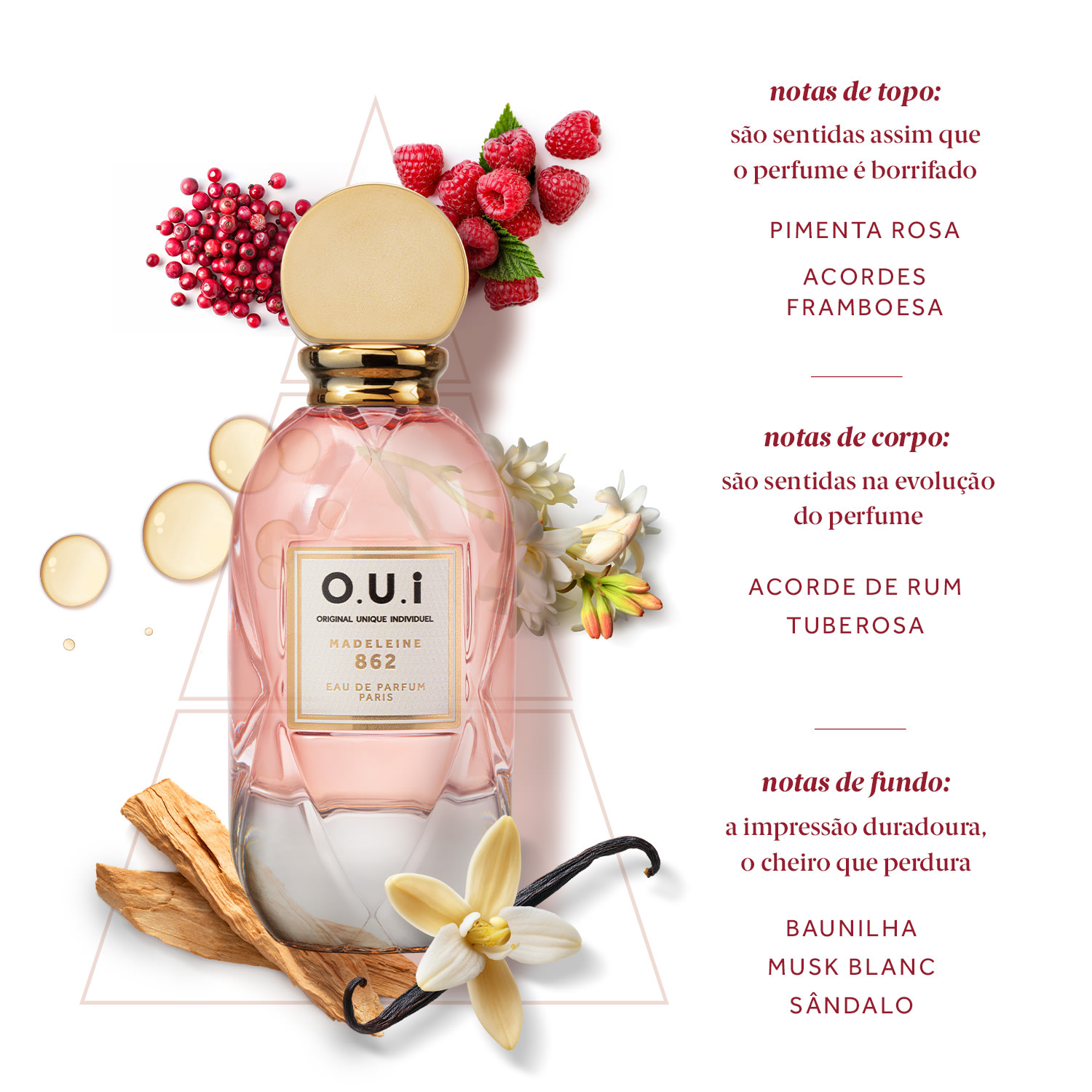 Combo Madeleine 862: Eau de Parfum 30ml + Creme De Mãos 30g | O.U.i
